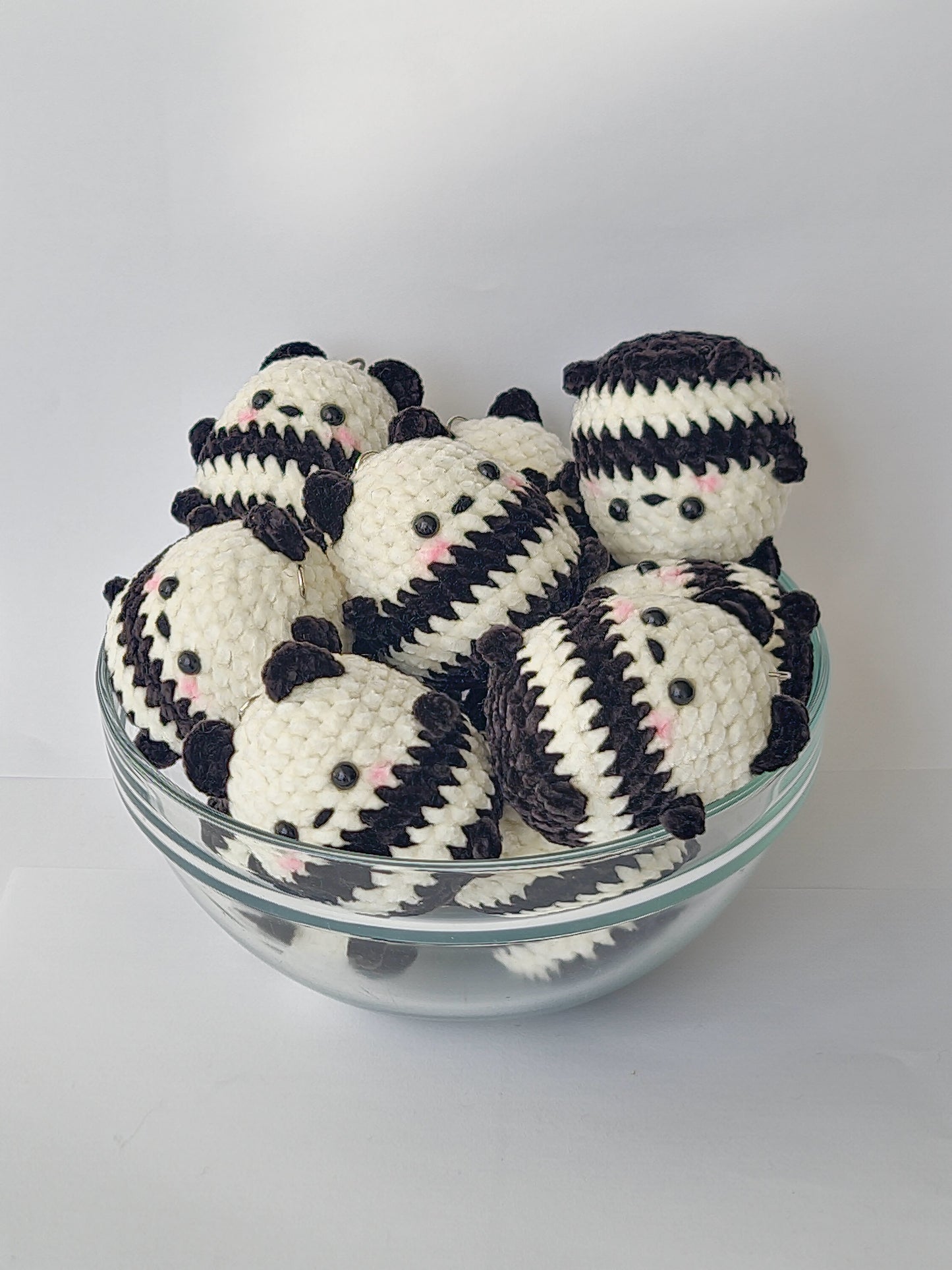 Large crochet animal keychain