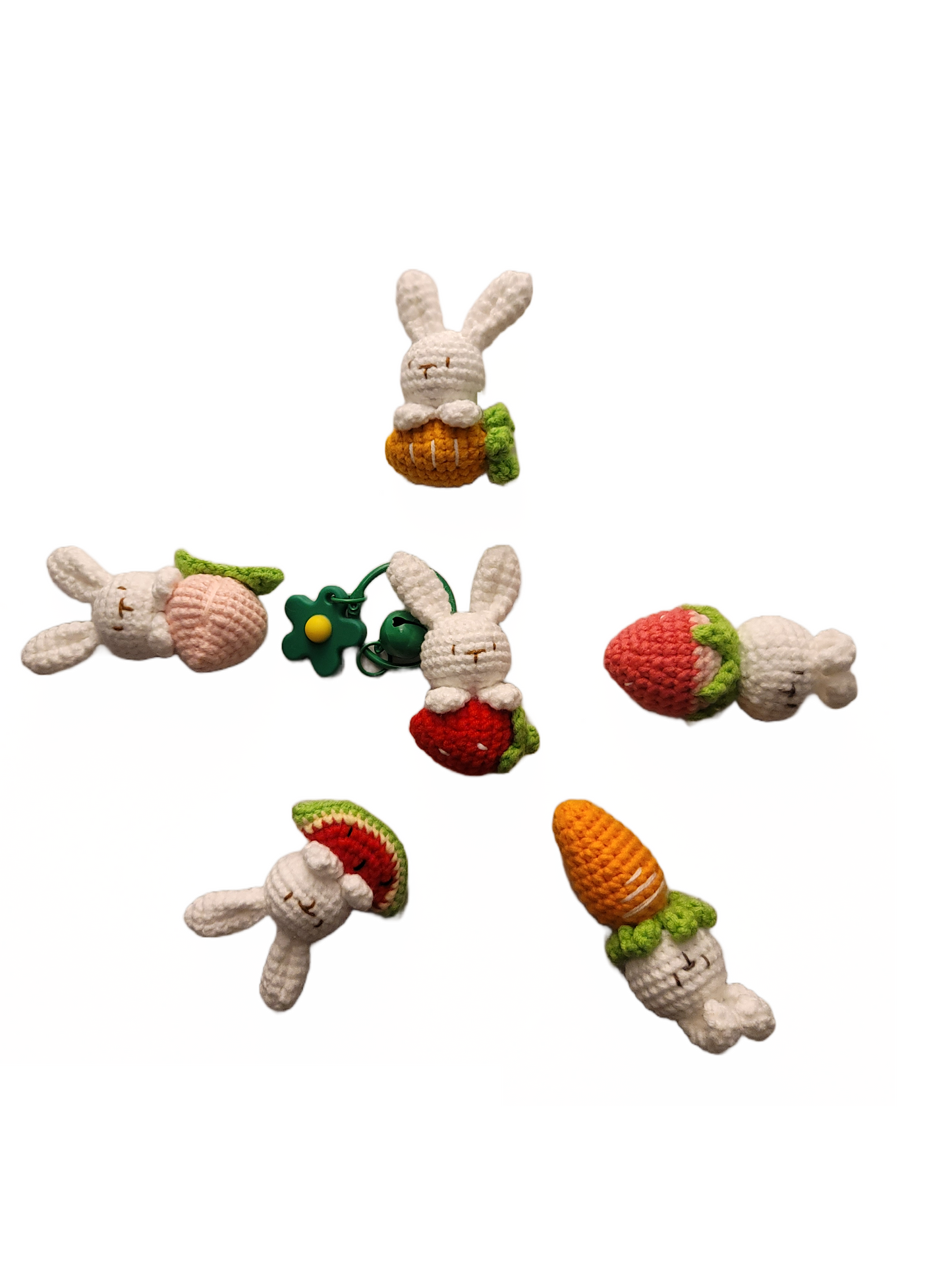 Bunny Carrot Keychain