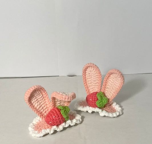 Pink Bunny Ears Hairclip